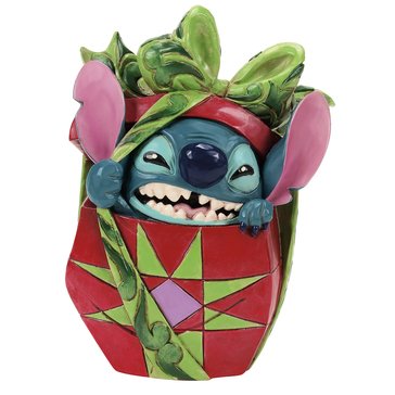 Jim Shore Stitch Tearing Christmas Present Figurine