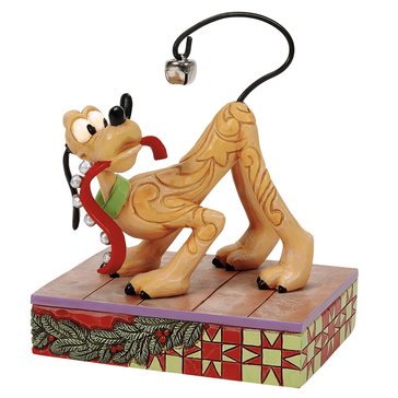Jim Shore Pluto Christmas Bells on Tail Figurine