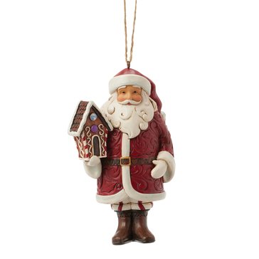 Jim Shore Gingerbread Santa Ornament