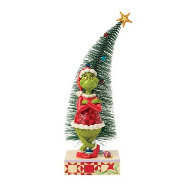 Jim Shore Grinch with Arms Crossed by Sisal Tree Figurine