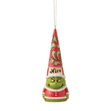 Jim Shore Grinch Naughty/Nice Gnome Ornament