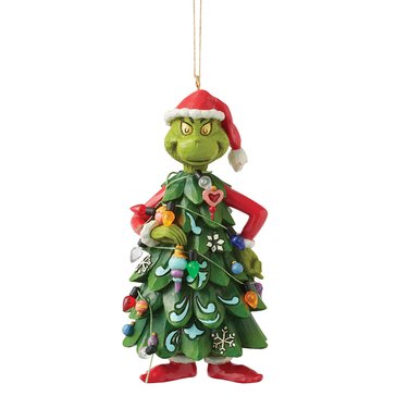Jim Shore Grinch Dressed as Christmas Tree Ornament