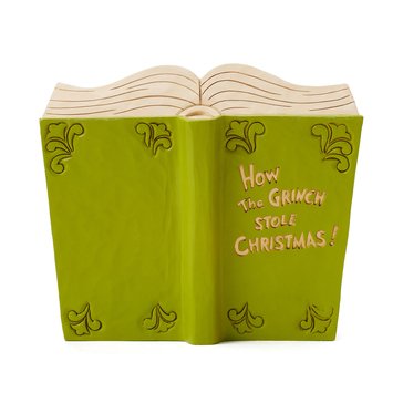 Jim Shore Grinch with Max and Cindy Storybook Figurine