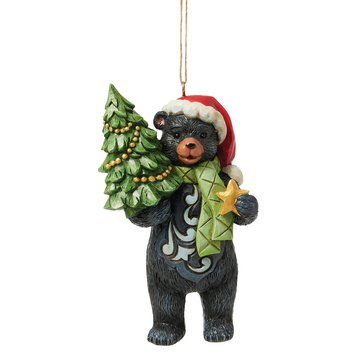 Jim Shore Lodge Black Bear Ornament