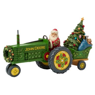 Jim Shore Santa on Tractor Pulling Tree and Toys Figurine