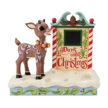 Jim Shore Rudolph Countdown Calendar Figurine