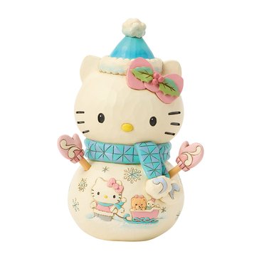 Jim Shore Hello Kitty Snowman with Scene Figurine