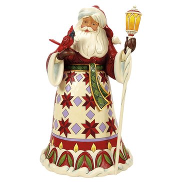 Jim Shore Santa Cardinal on Hand Figurine