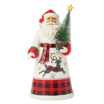 Jim Shore Highland Glen Santa with Sisal Tree Figurine