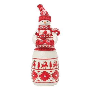Jim Shore Nordic Noel Tall Snowman Figurine