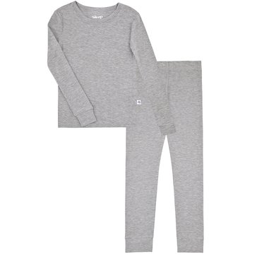 Sleep On It Little Boys' Bamboo Solid Tight Fit Pajamas Set, 2-Piece 
