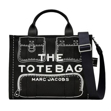 Marc Jacobs Trompe LOeil Canvas Medium Tote Bag