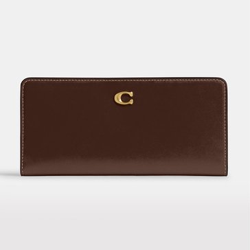 COACH Refined Calf Leather Essential Skinny Wallet