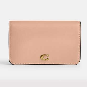 COACH Refined Calf Leather Essential Slim Card Case