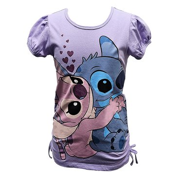 Disney My Girl Stitch Angel Side Tie Girls Shirt
