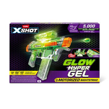 XShot Hyper Gel Glow in the Dark Medium Blaster