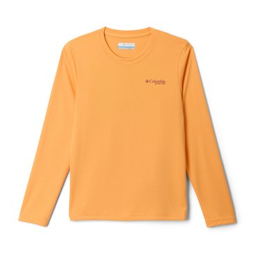 Columbia Big Boys' PGF Terminal Tackle Fish Shine SPF 50 Long Sleeve Shirt