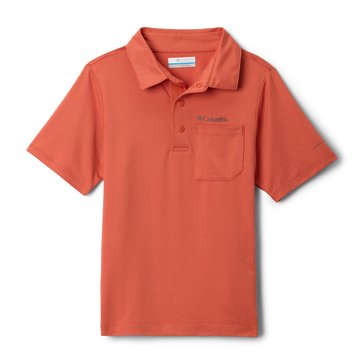Columbia Big Boys' Tech Trail SPF 50 Polo Shirt