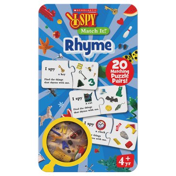 University Games I Spy Match It Tin Game-Rhymes