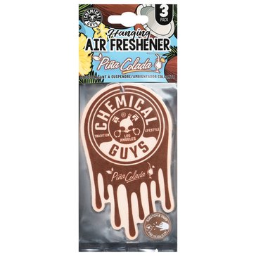 Chemical Guys Pina Colada Hanging Air Freshener, 3-Pack
