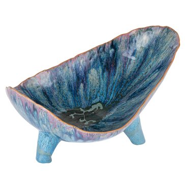 Bloomingville Stoneware Footed Organic Shaped Bowl