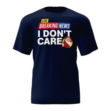 Disney Grumpy Breaking News Adult Tee Shirt