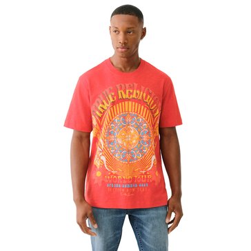 True Religion Men's Short Sleeve Rock N Roll Tee