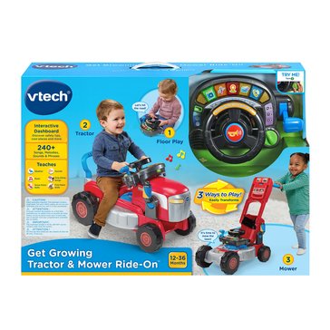 VTech Get Growing Tractor and Mower Ride-On