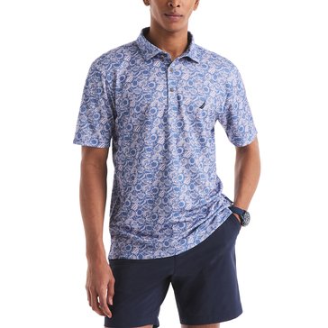Nautica Men's Allover Tropic Fish Golf Polo