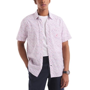 Nautica Men's Short Sleeve Lawn Cotton Print