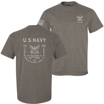 Navy Pride Navy 250th Freedom Isn't Free 1775 2025 Tee