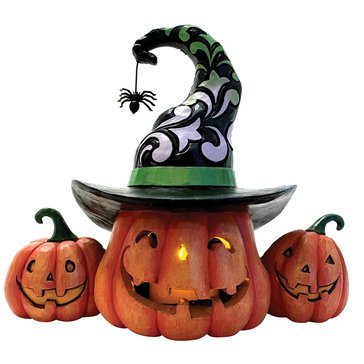 Jim Shore Figurine Trio of Jack-O-Lanterns