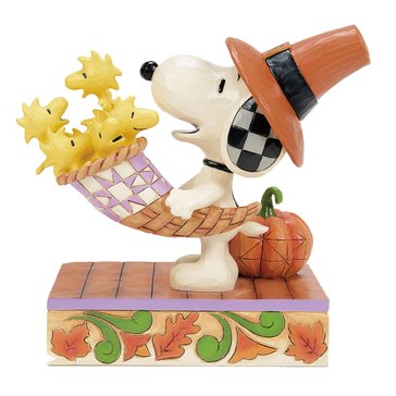 Jim Shore Figurine Snoopy Cornucopia