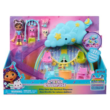 Gabby's Dollhouse Kitty Care Ear Purrfect Playroom Playset