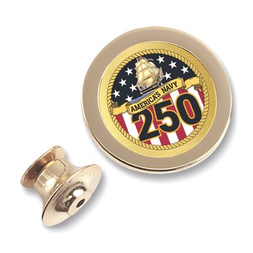 CSI International Gold Plated USN 250th Birthday Lapel Pin