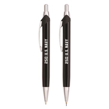 CSI International USN 250th Deluxe Pen and Pencil Set in Black