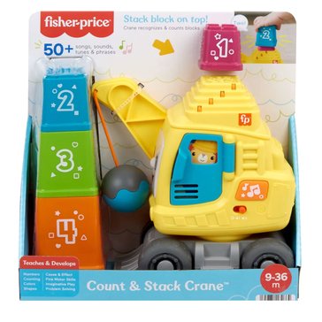 Fisher-Price Count And Stack Crane Learning Toy