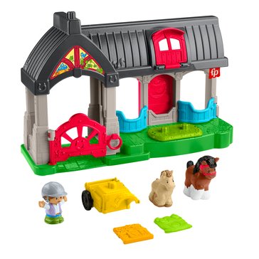 Fisher-Price Little People Friendly Horses Stable Toddler Playset
