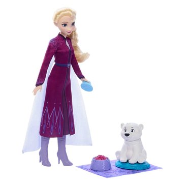 Disney Frozen Elsa Doll And Bear Cub