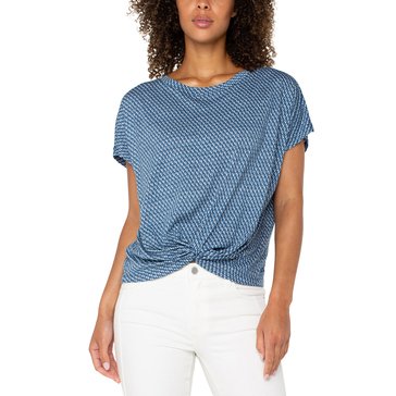 Liverpool Women's Crew Neck Twisted Knit Top