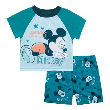 Mickey Mouse Toddler Boys' Sleepy Mickey Pajama Shorts Set