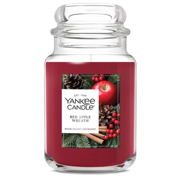 Yankee Candle Red Apple Wreath Classic Large Jar Candle