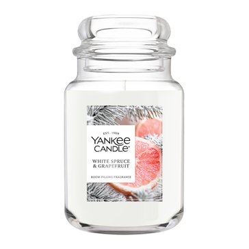 Yankee Candle White Spruce and Grapefruit Classic Large Jar Candle