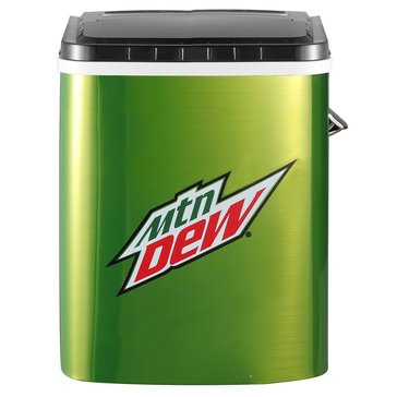 Mountain Dew Portable Compact Ice Maker with Built-in Bottle Opener