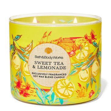 Bath & Body Works Sweet Tea and Lemonade 3-Wick Candle