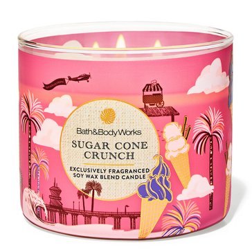 Bath & Body Works Sugar Cone Crunch 3-Wick Candle