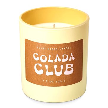 Creative Co-Op Colada Club Sun Glass Candle