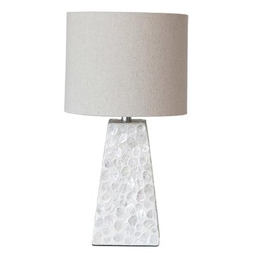 Creative Co-Op Capiz Table Lamp