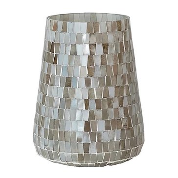 Creative Co-Op Glass Mosaic Candle Holder/Vase