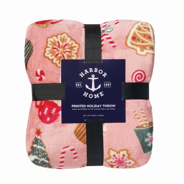 Harbor Home Gingerbread Toss Blanket